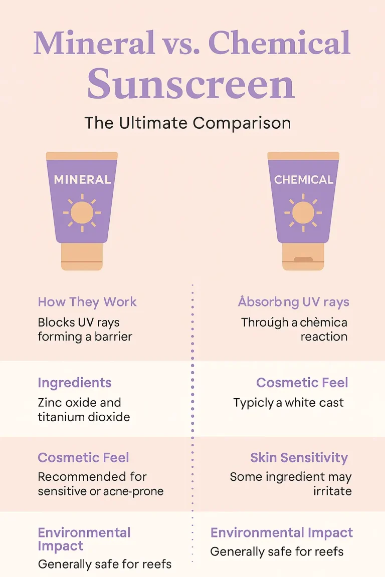 Mineral vs chemical sunscreen